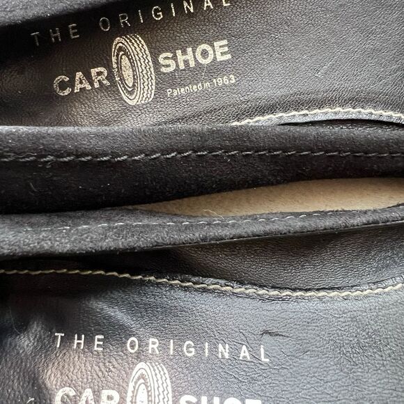 The Original Car Shoe By Prada Black Suede Leather Ballet Flats Women EU 38 US 8 - Picture 14 of 16